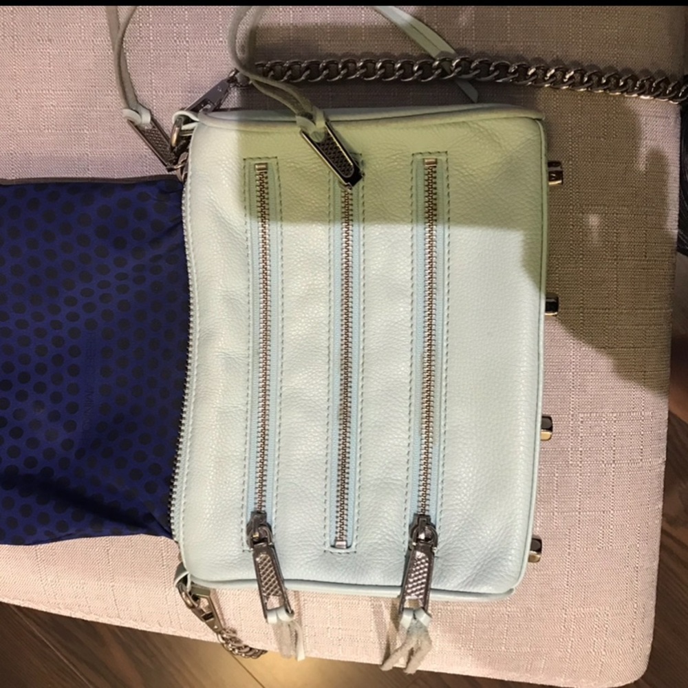 Rebecca Minkoft Crossbody Bag- Mint Green